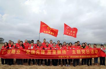 先鋒領(lǐng)航丨細雨潤新蔗 壟上黨旗映春色